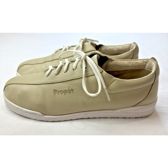 Propet Firefly Walking Sneakers Genuine Leather Beige Women Neutral Size 9 W3606 - Picture 5 of 10